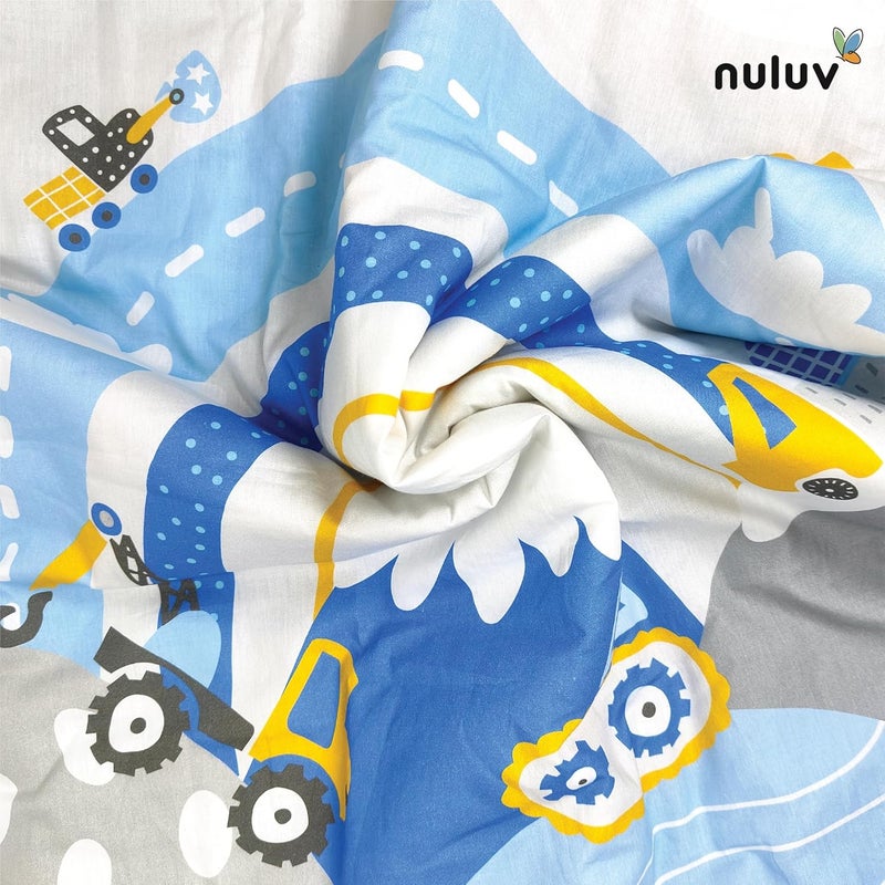 Nuluv Baby Blanket, 100% Cotton Quilt for Infants, Soft and Hypoallergenic, 23x36 inches, Transport Design - Image 5